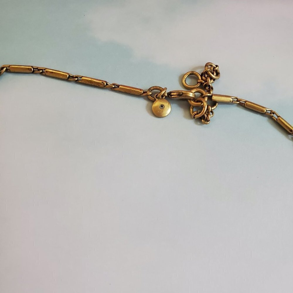 ✨ J.Crew Opal Rhinestones Tassel Crystal Fringe Necklace ✨ - Picture 5 of 9